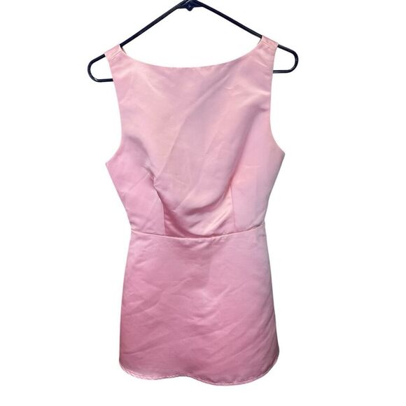 Reformation Zenni Light Pink Sleeveless Mini Dress Formal sz 2 - Picture 4 of 12